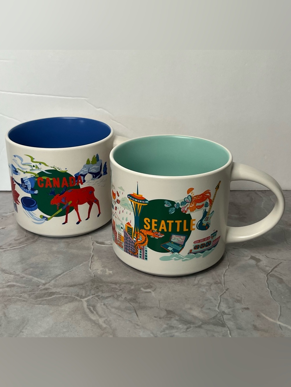 Starbucks Discovery Series Set: Canada & Seattle Scenic Mugs